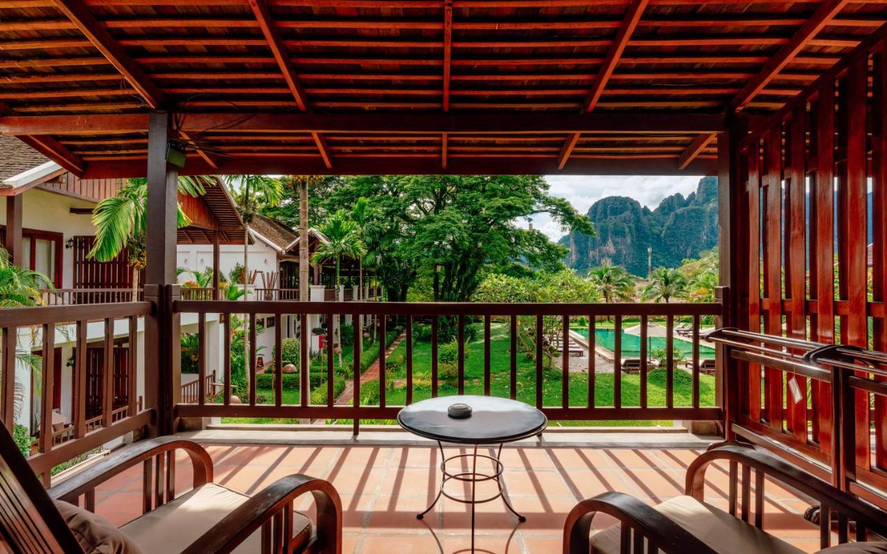 Riverside Boutique Resort, Vang Vieng Esterno foto