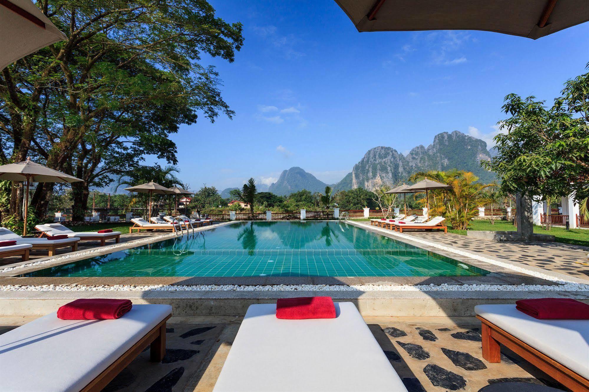 Riverside Boutique Resort, Vang Vieng Esterno foto